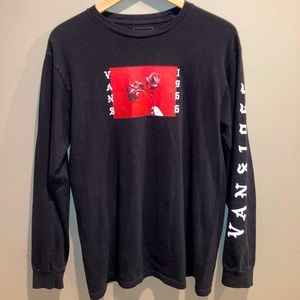 Vans Rose Black Long Sleeve T-Shirt